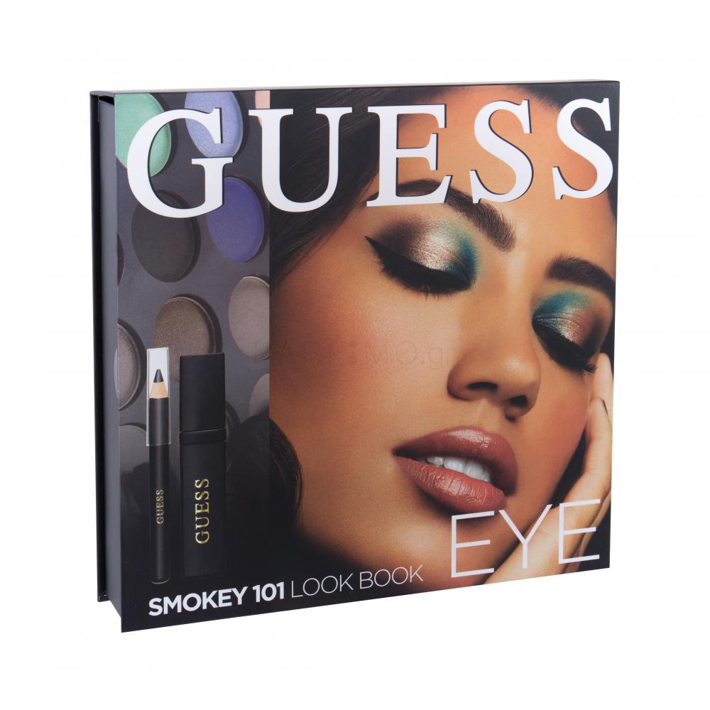 GUESS Look Book Eye Σετ δώρου σκιές ματιών 12 бр x 1,16 g + μάσκαρα