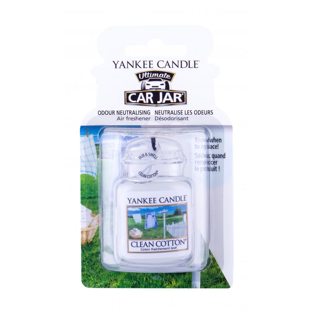 Yankee Candle Clean Cotton Car Jar Αρωματικά αυτοκινήτου 1 τεμ Parfimo.gr