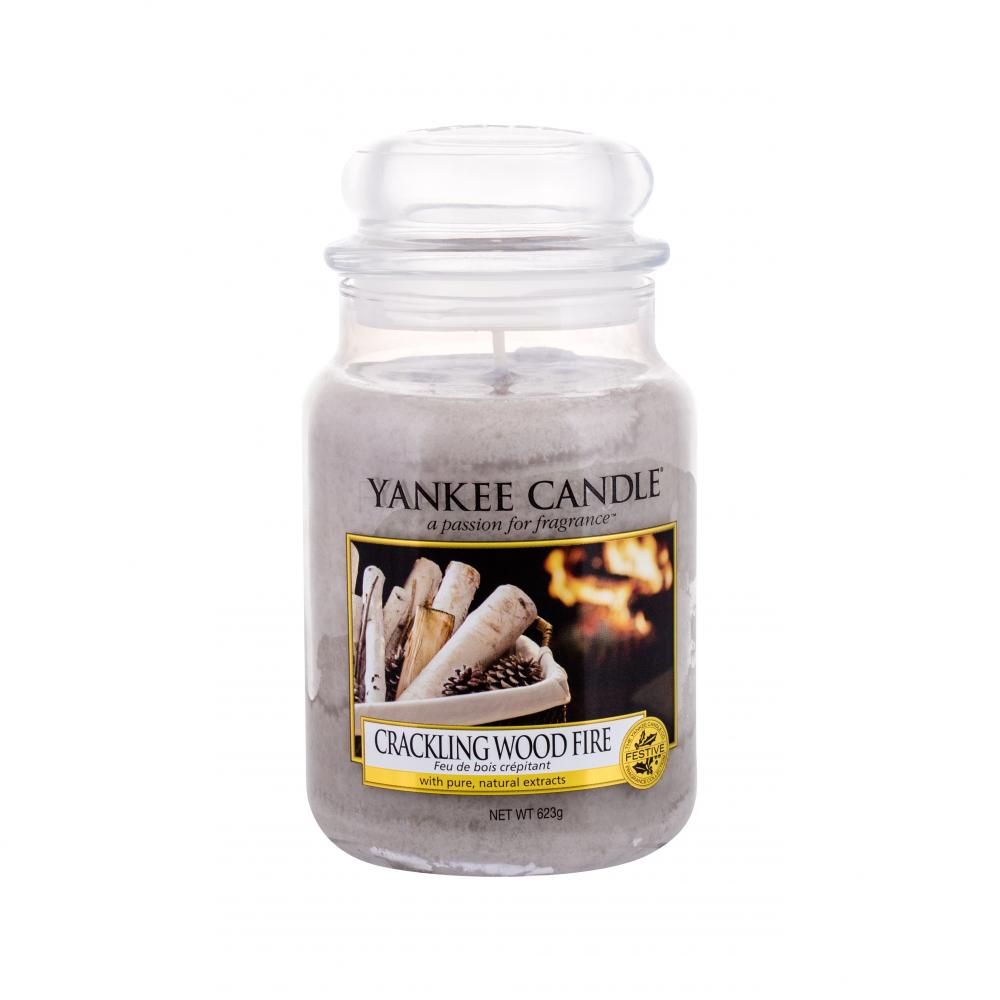 Yankee Candle Crackling Wood Fire Αρωματικό κερί 623 gr Parfimo.gr