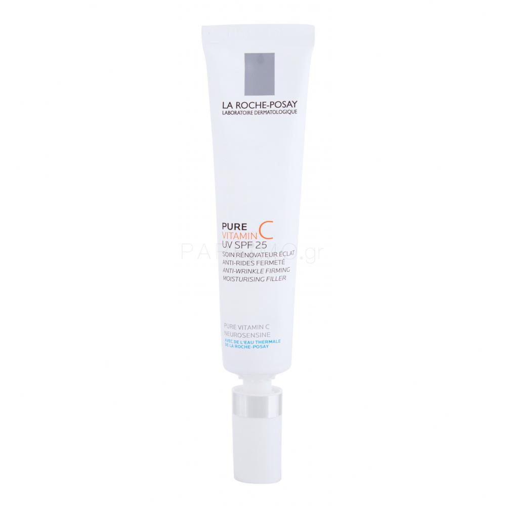 La RochePosay Pure Vitamin C AntiWrinkle Filler SPF25 Κρέμα προσώπου ημέρας για γυναίκες 40 ml