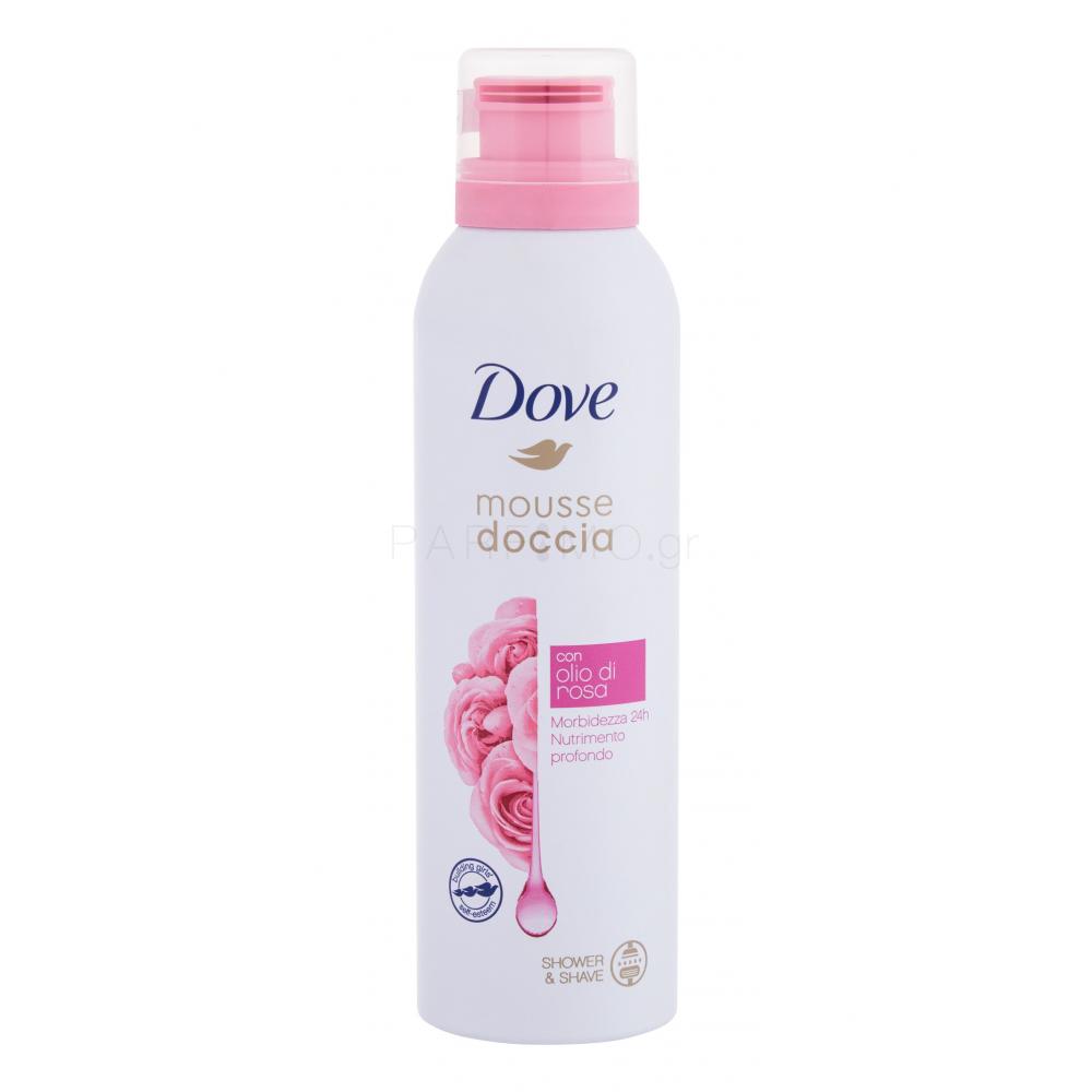 Dove Shower Mousse Rose Oil Αφρός καθαρισμού σώματος για γυναίκες 200