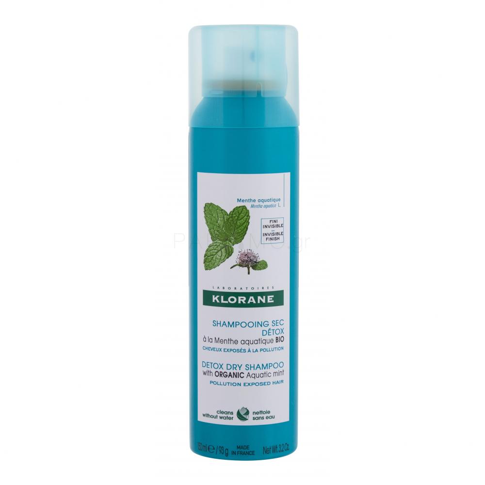 Klorane Aquatic Mint Detox Ξηρό σαμπουάν για γυναίκες 150 ml Parfimo.gr