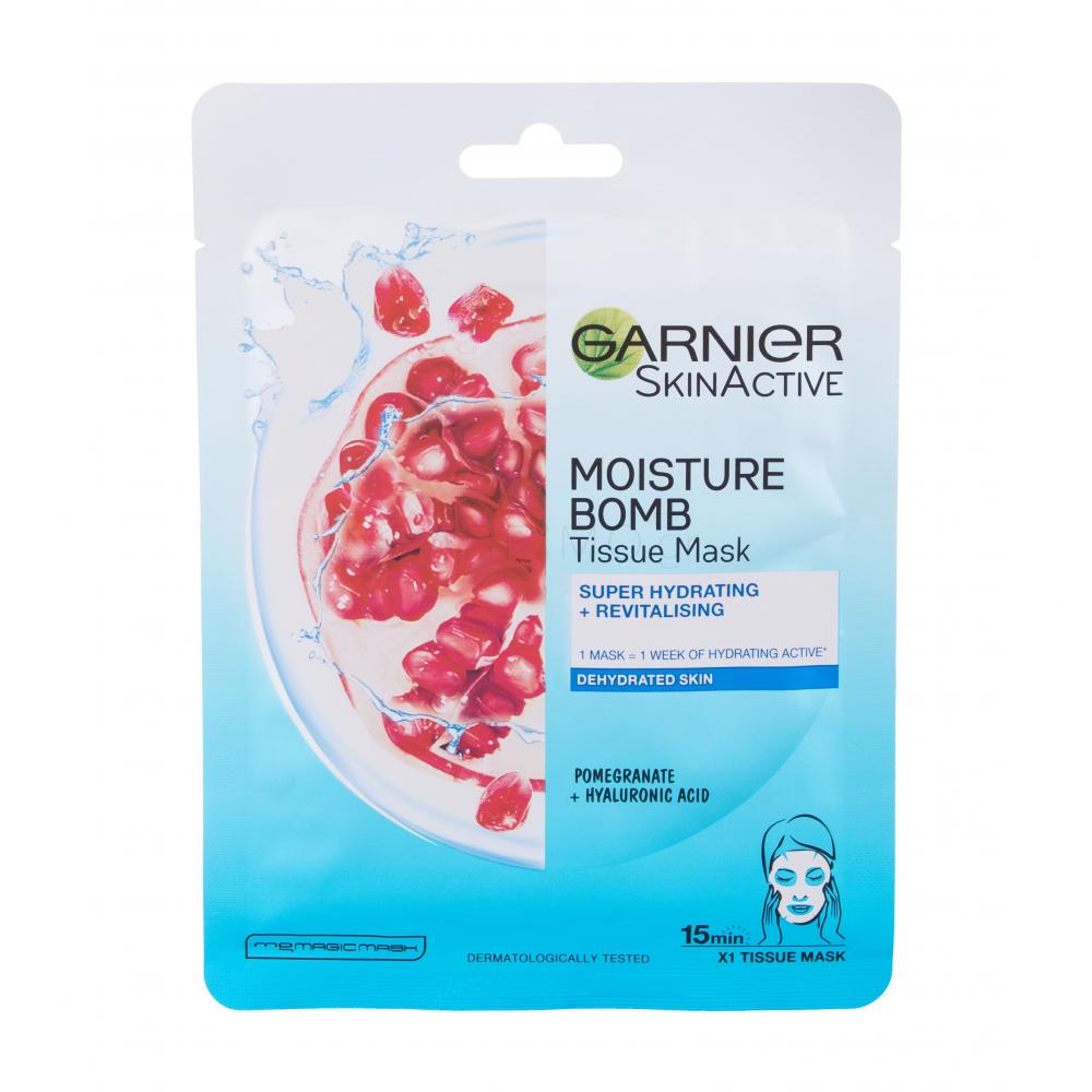 Garnier SkinActive Moisture Bomb Pomegranate Μάσκα προσώπου για
