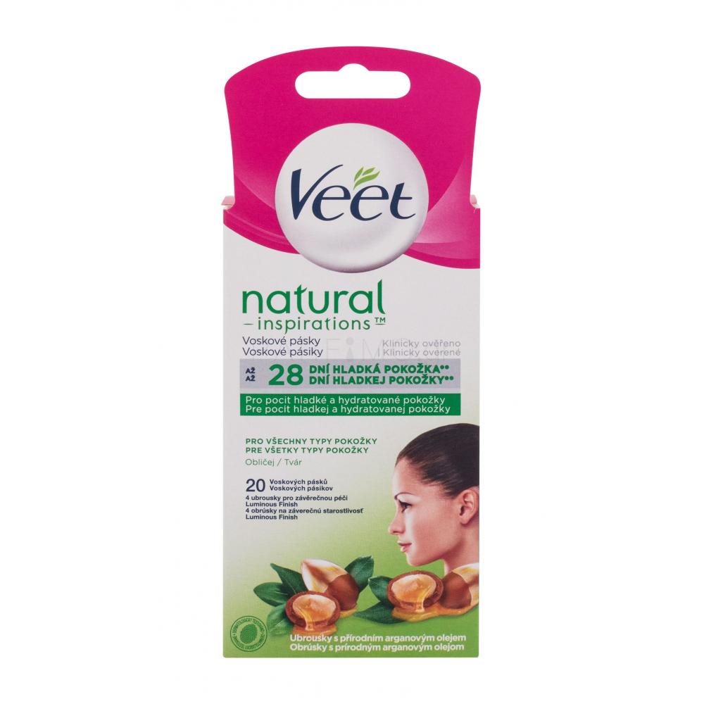 Veet Natural Inspirations™ Face Wax Strips Argan Oil Προϊόν αποτρίχωσης