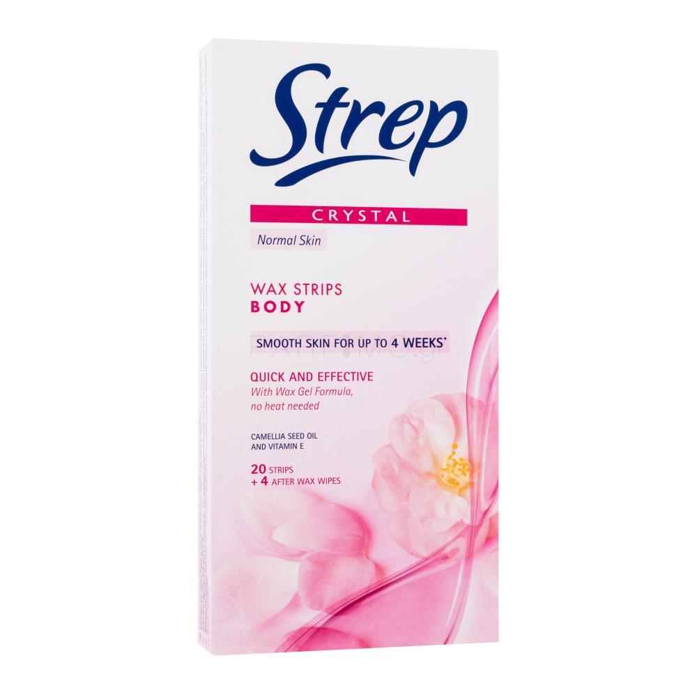Strep Crystal Wax Strips Body Quick And Effective Normal Skin Προϊόν
