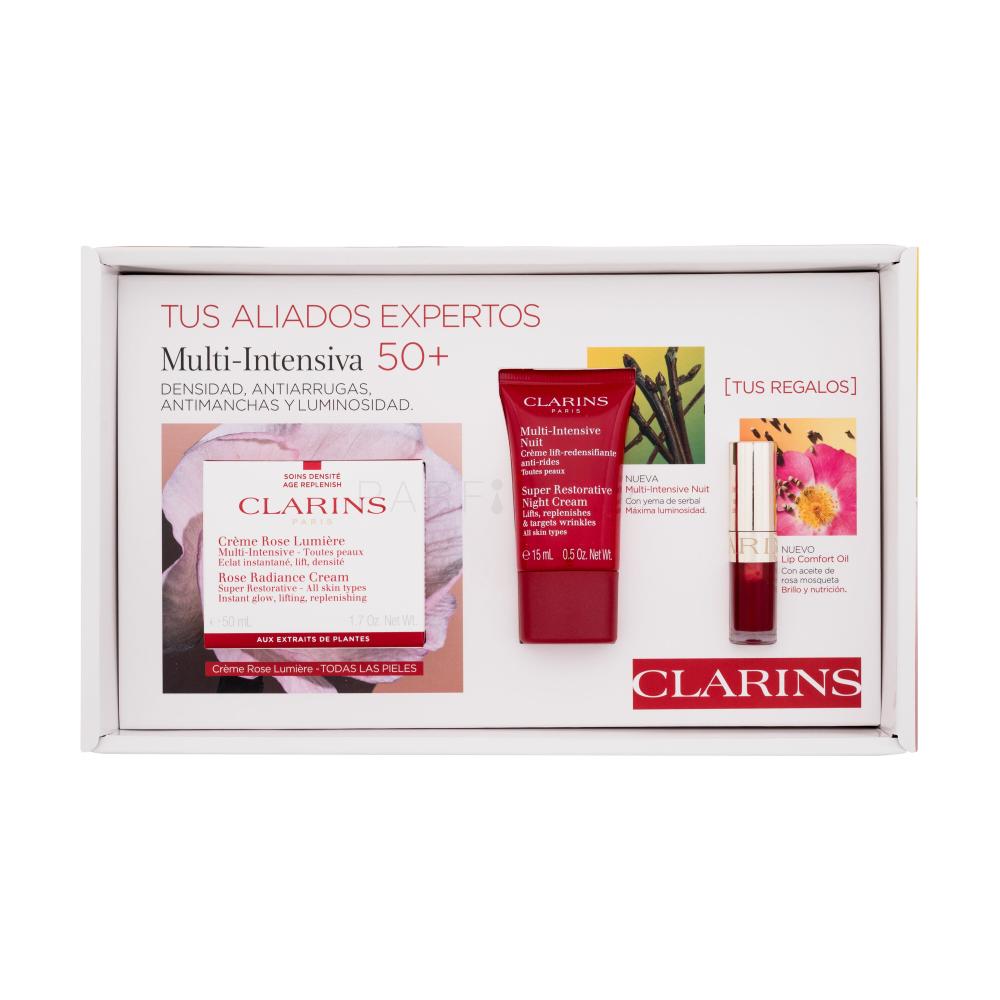Clarins MultiIntensive Gift Set 50+ Σετ δώρου Κρέμα προσώπου ημέρας Rose Radiance Cream 50 ml