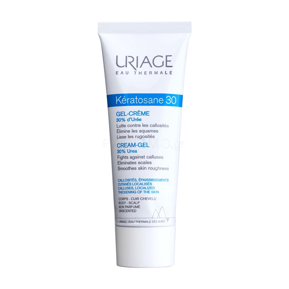 Uriage Kératosane 30 CreamGel Κρέμα σώματος 75 ml ελλατωματική
