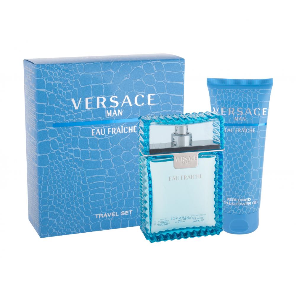 Versace Man Eau Fraiche Σετ δώρου για άνδρες EDT 100 ml + αφρόλουτρο
