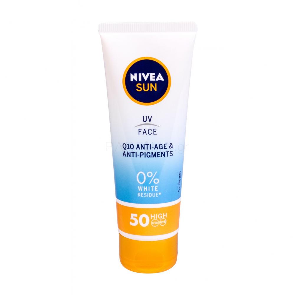 Nivea Sun UV Face Q10 AntiAge SPF50 Αντιηλιακό προϊόν προσώπου 50 ml