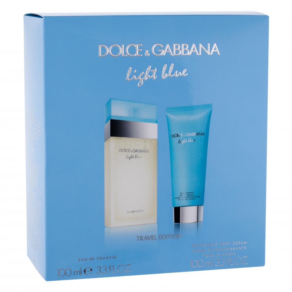 Dolce&Gabbana Light Blue Σετ δώρου EDT 100 ml + κρέμα σώματος 100 ml