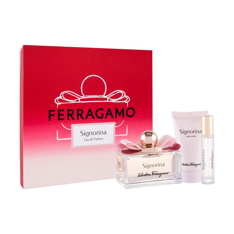 Ferragamo Signorina Σετ δώρου EDP 100 ml + λοσιόν σώματος 50 ml + EDP 10 ml