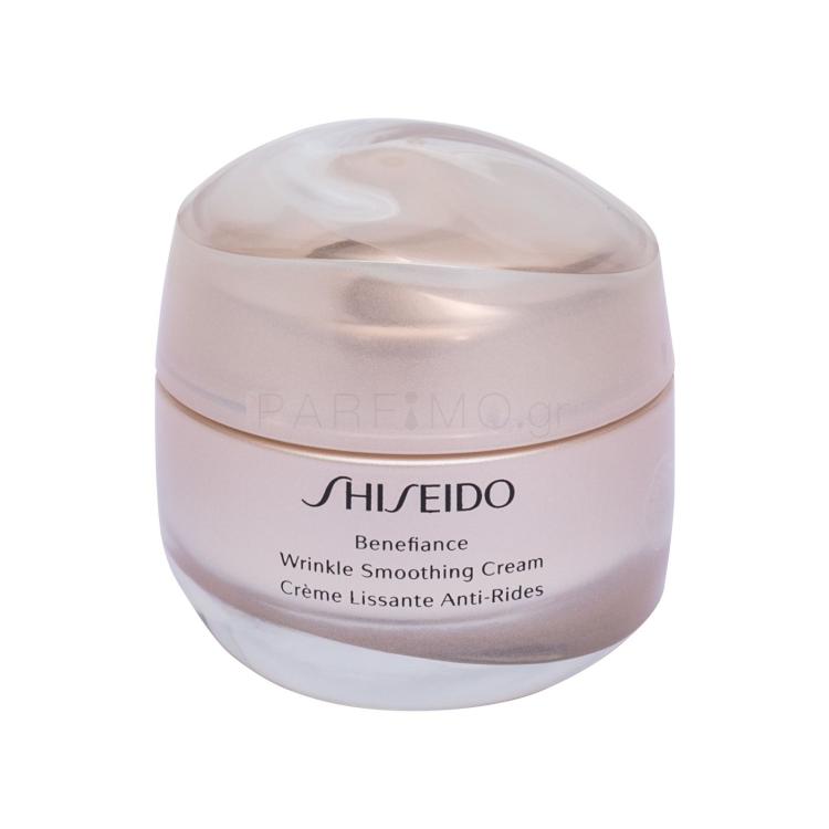 Shiseido Benefiance Wrinkle Smoothing Cream Κρέμα προσώπου ημέρας για γυναίκες 50 ml ελλατωματική συσκευασία