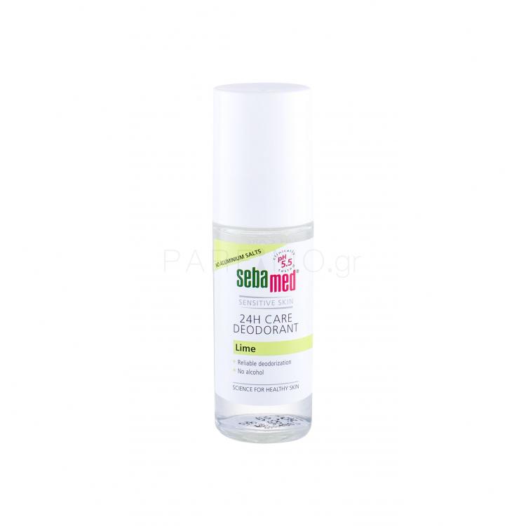 SebaMed Sensitive Skin 24H Care Lime Αποσμητικό για γυναίκες 50 ml
