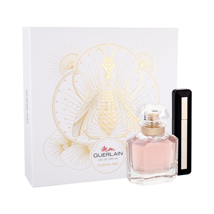 Guerlain Mon Guerlain Σετ δώρου EDP 50 ml + μάσκαρα Cils D´Enfer So Volume 01 Noir/Black 8,5 ml κατεστραμμένη συσκευασία