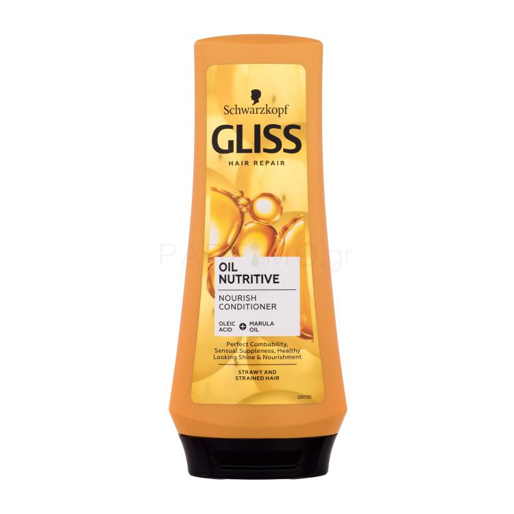 Schwarzkopf Gliss Oil Nutritive Conditioner Μαλακτικό μαλλιών για γυναίκες 200 ml