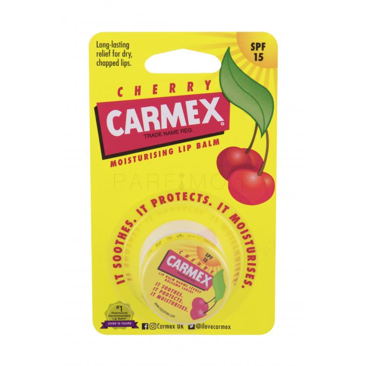 Carmex Cherry SPF15 Βάλσαμο για τα χείλη για γυναίκες 7,5 gr