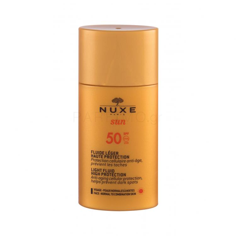 NUXE Sun Light Fluid SPF50 Αντιηλιακό προϊόν προσώπου 50 ml