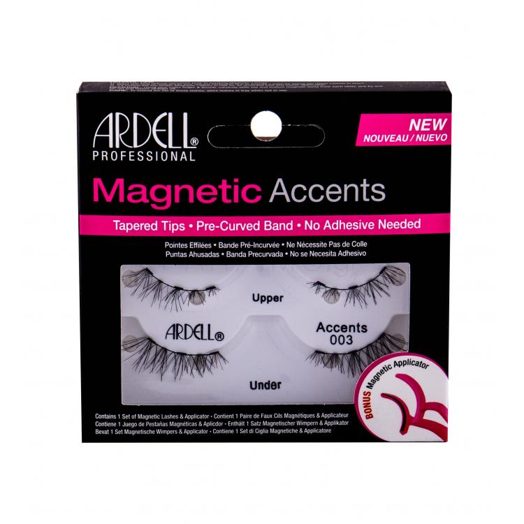Ardell Magnetic Accents 003 Ψεύτικες βλεφαρίδες για γυναίκες 1 τεμ Απόχρωση Black
