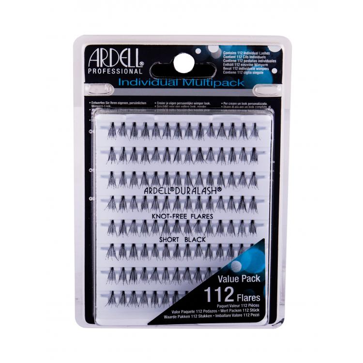 Ardell Individuals Duralash Knot-Free Flares Ψεύτικες βλεφαρίδες για γυναίκες 112 τεμ Απόχρωση Short Black