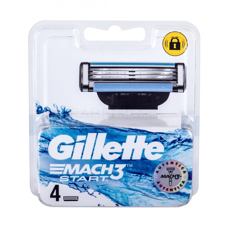 Gillette Mach3 Start Ανταλλακτικές λεπίδες για άνδρες 4 τεμ
