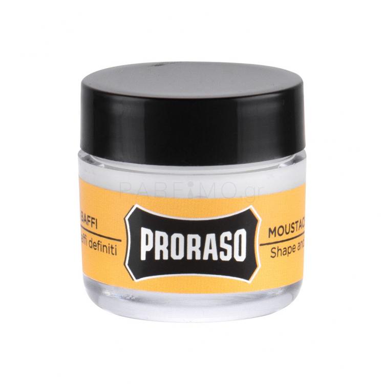 PRORASO Wood &amp; Spice Beard Wax Βάλσαμο για τα γένια για άνδρες 15 ml