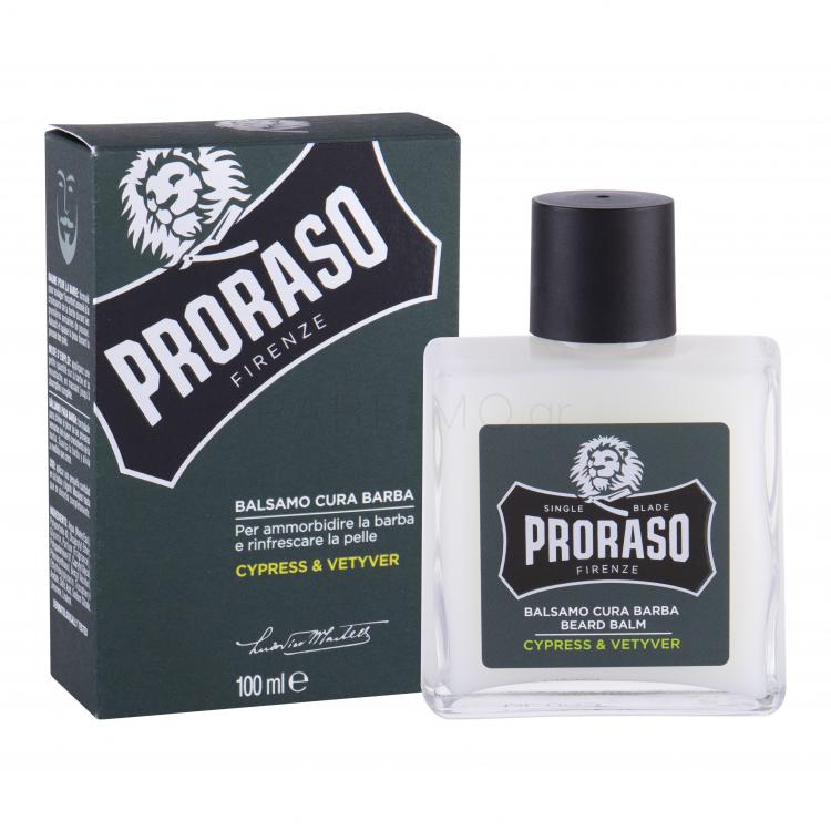 PRORASO Cypress &amp; Vetyver Beard Balm Βάλσαμο για τα γένια για άνδρες 100 ml