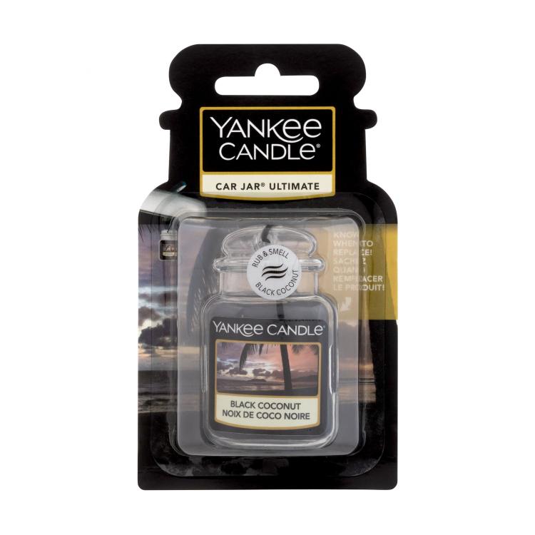 Yankee Candle Black Coconut Car Jar Αρωματικά αυτοκινήτου 1 τεμ