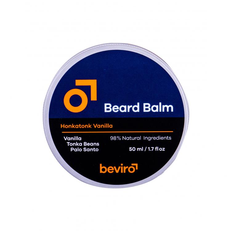 Be-Viro Men´s Only Beard Balm Vanilla, Tonka Beans, Palo Santo Βάλσαμο για τα γένια για άνδρες 50 ml