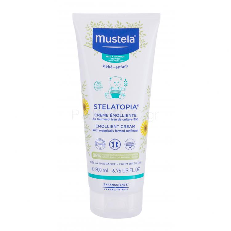 Mustela Bébé Stelatopia Emollient Cream Κρέμα προσώπου ημέρας για παιδιά 200 ml