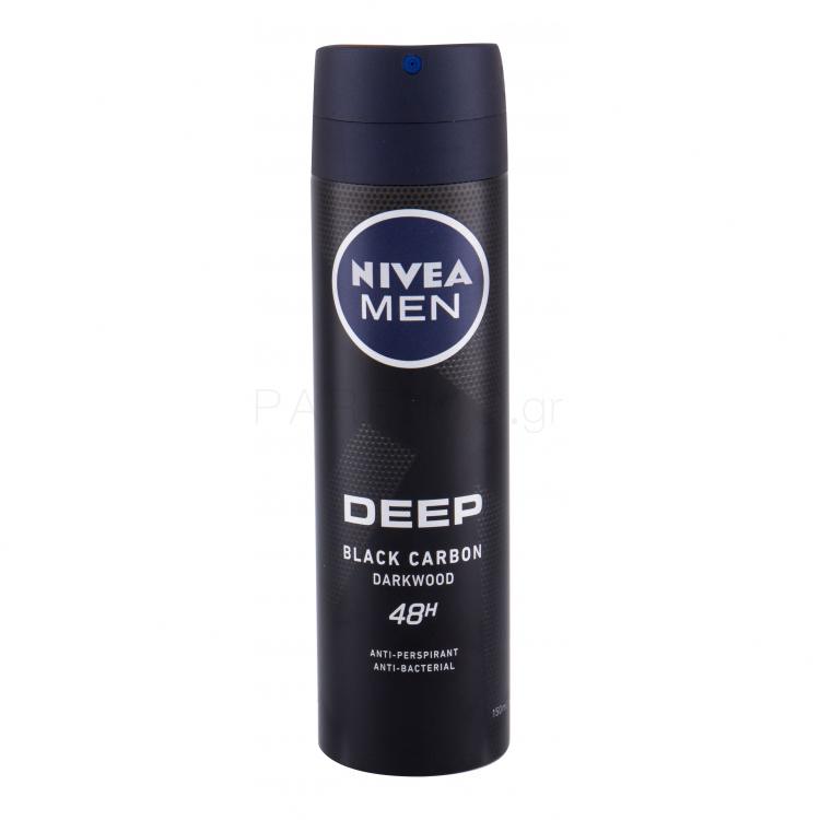 Nivea Men Deep Black Carbon 48H Αντιιδρωτικό για άνδρες 150 ml
