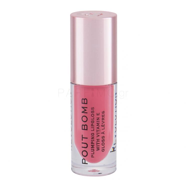 Makeup Revolution London Pout Bomb Lip Gloss για γυναίκες 4,6 ml Απόχρωση Peachy