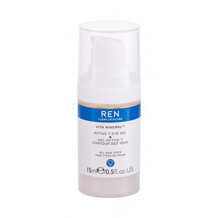 REN Clean Skincare Vita Mineral Active 7 Τζελ ματιών για γυναίκες 15 ml
