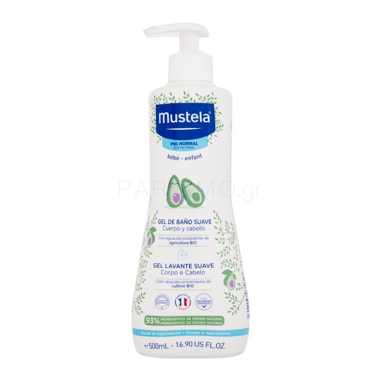 Mustela Bébé Gentle Cleansing Gel Hair and Body Αφρόλουτρο για παιδιά 500 ml