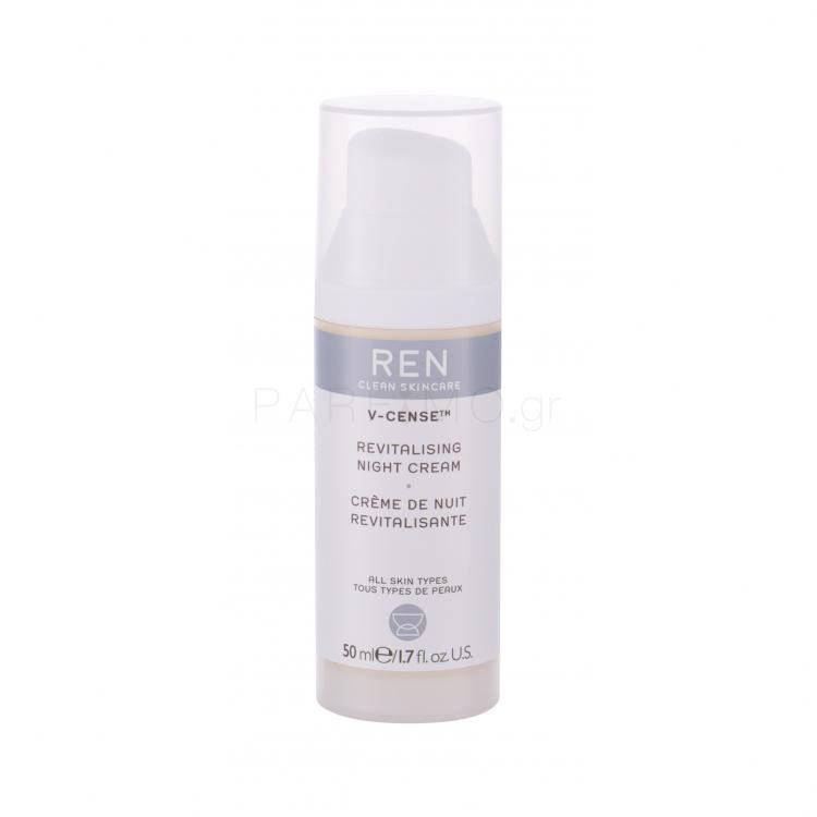REN Clean Skincare V-Cense Revitalising Κρέμα προσώπου νύχτας για γυναίκες 50 ml TESTER