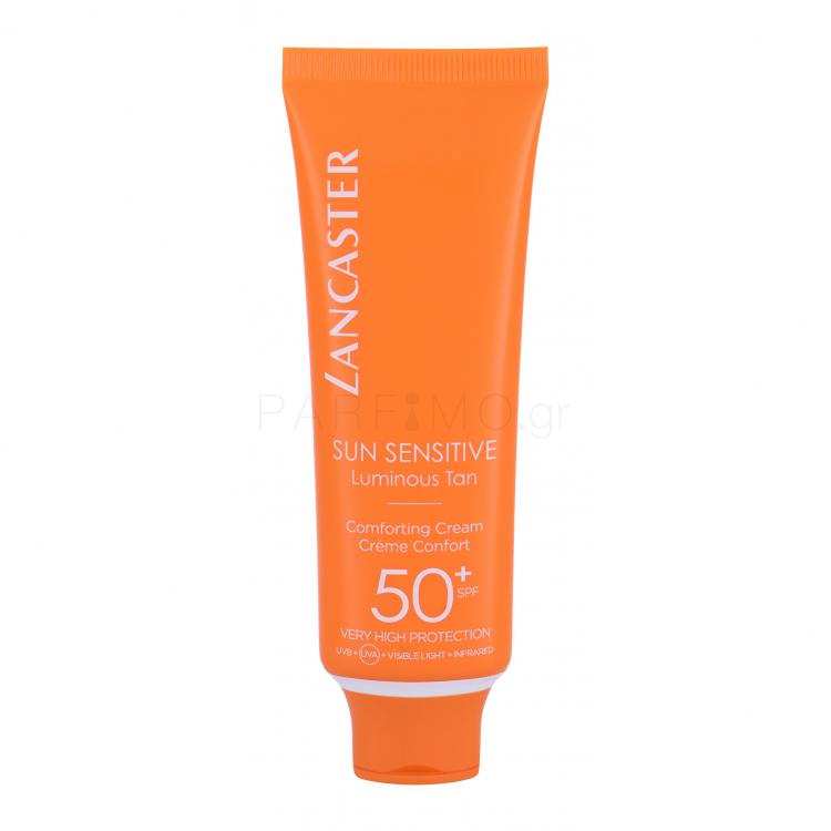Lancaster Sun Sensitive Luminous Tan Comforting Cream SPF50+ Αντιηλιακό προϊόν προσώπου 50 ml