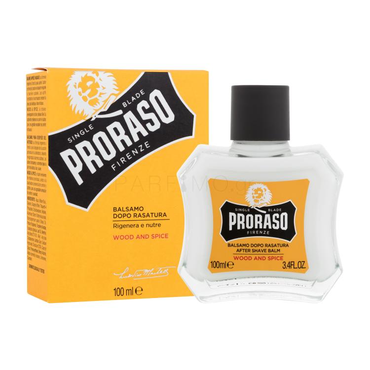 PRORASO Wood &amp; Spice After Shave Balm Βάλσαμο για μετά το ξύρισμα  για άνδρες 100 ml