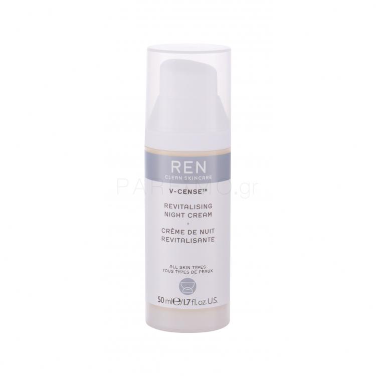 REN Clean Skincare V-Cense Revitalising Κρέμα προσώπου νύχτας για γυναίκες 50 ml