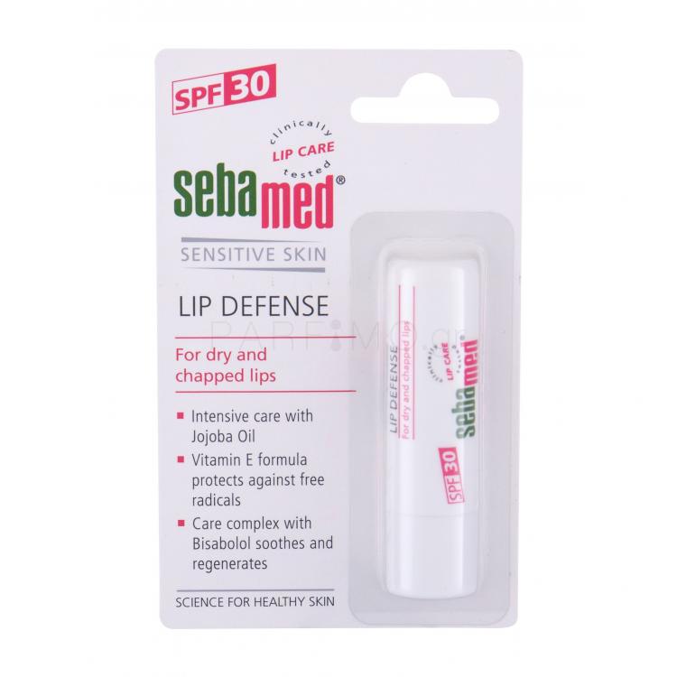 SebaMed Sensitive Skin Lip Defense SPF30 Βάλσαμο για τα χείλη για γυναίκες 4,8 gr