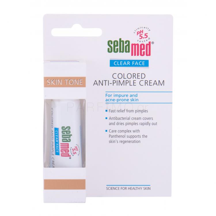 SebaMed Clear Face Colored Anti-Pimple Cream Τοπική φροντίδα για γυναίκες 10 ml