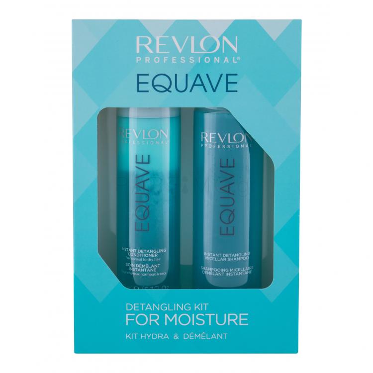 Revlon Professional Equave Instant Detangling Conditioner Σετ δώρου μικκυλιακό σαμπουάν 250 ml + βάλσαμο μαλλιών χωρίς πλύσιμο 200 ml