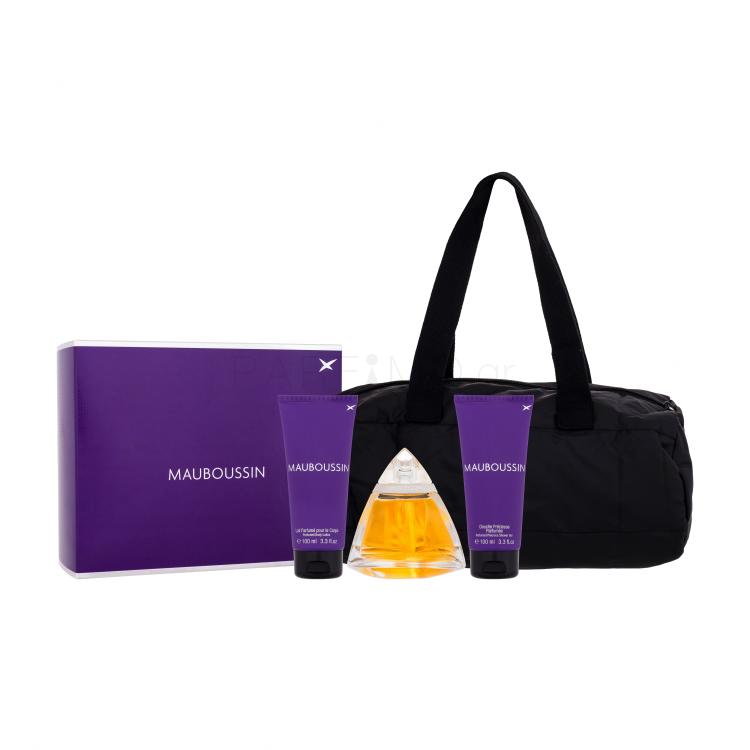 Mauboussin Mauboussin Σετ δώρου EDP 100 ml + λοσιόν σώματος 100 ml + αφρόλουτρο 100 ml + καλλυντική τσάντα