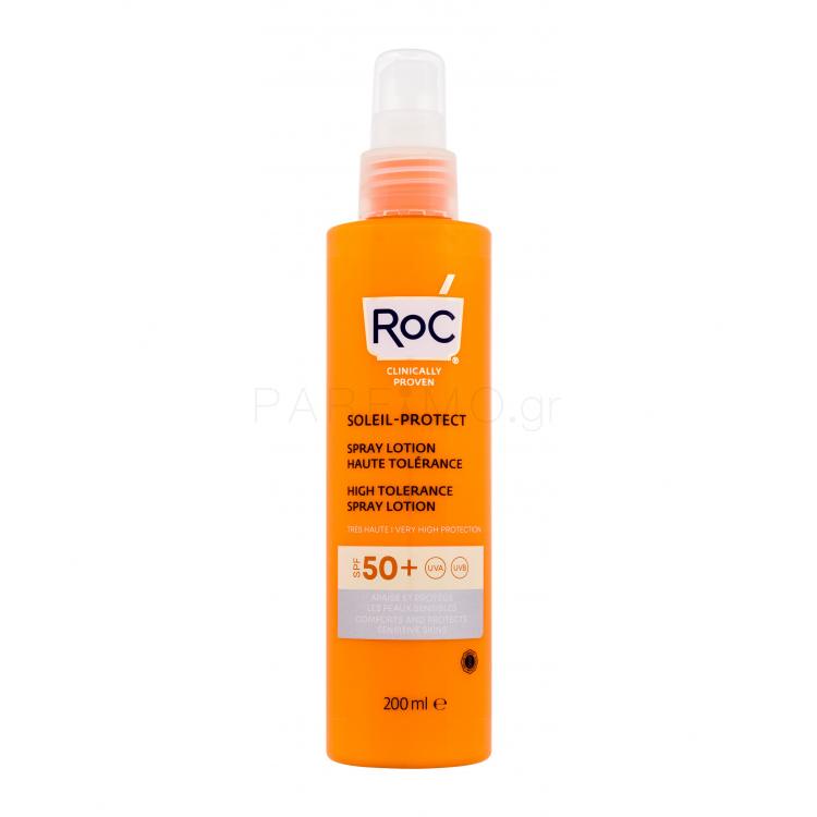 RoC Soleil-Protect High Tolerance SPF50+ Αντιηλιακό προϊόν για το σώμα για γυναίκες 200 ml