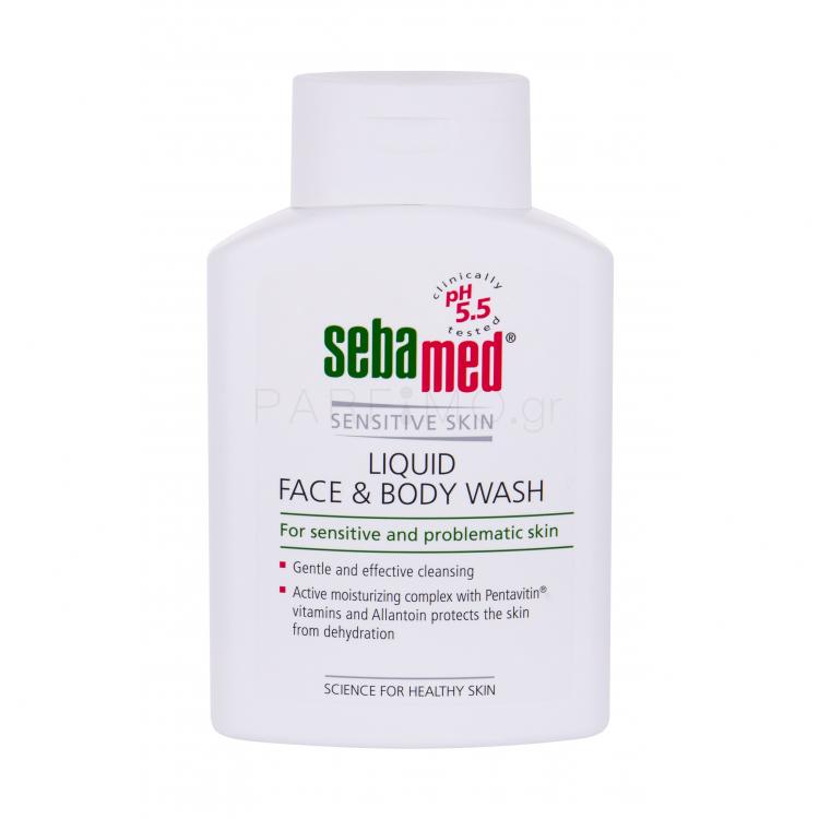 SebaMed Sensitive Skin Face &amp; Body Wash Υγρό σαπούνι για γυναίκες 200 ml