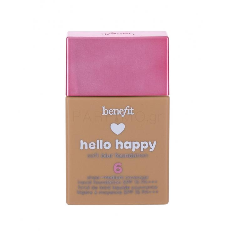 Benefit Hello Happy SPF15 Make up για γυναίκες 30 ml Απόχρωση 06 Medium warm