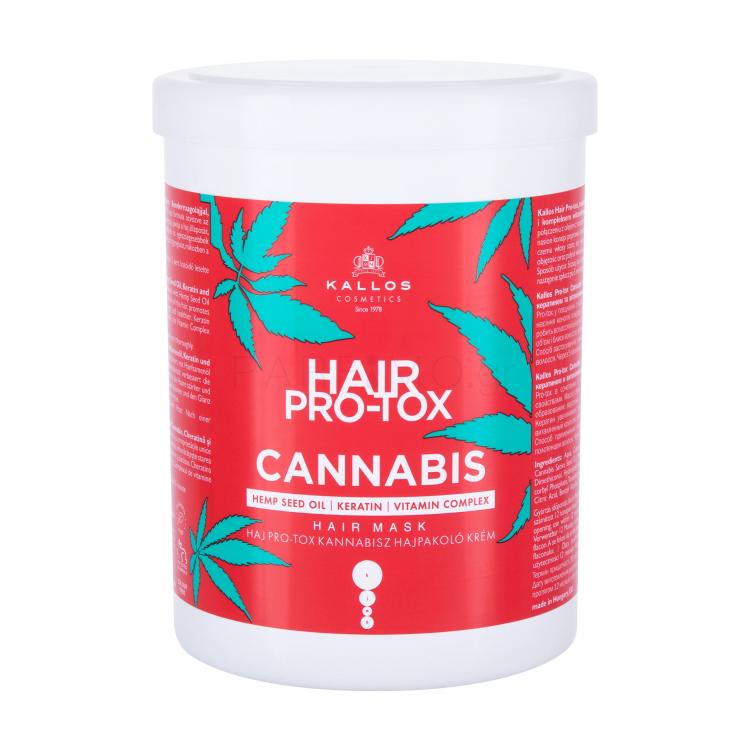 Kallos Cosmetics Hair Pro-Tox Cannabis Μάσκα μαλλιών για γυναίκες 1000 ml