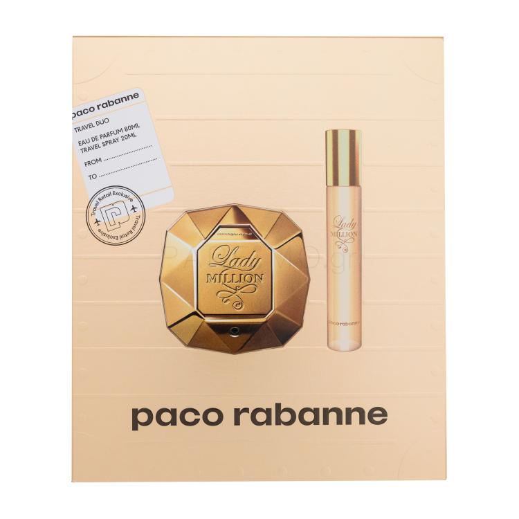 Paco Rabanne Lady Million Σετ δώρου EDP 80 ml + EDP 20 ml