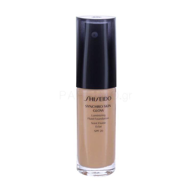 Shiseido Synchro Skin Glow SPF20 Make up για γυναίκες 30 ml Απόχρωση Golden 4