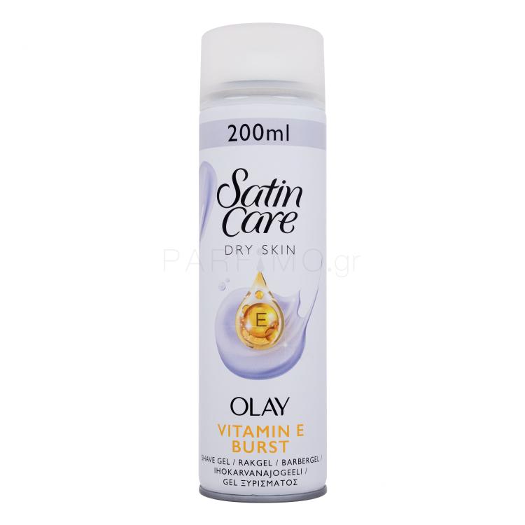 Gillette Satin Care Olay Vitamin E Burst Shave Gel Τζελ ξυρίσματος για γυναίκες 200 ml