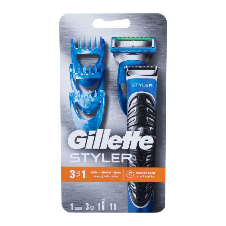 Gillette Styler Σετ δώρου για άνδρες trimmer 1 τεμ + ξυράφι 1 τεμ + προθέματα 3 τεμ + μπαταρία 1 τεμ