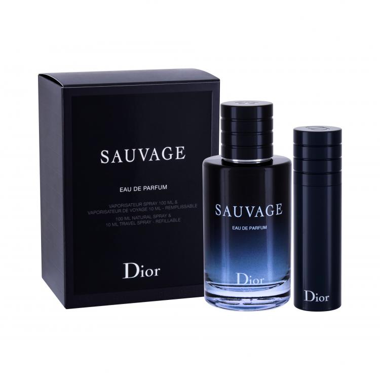 Christian Dior Sauvage Σετ δώρου EDP 100 ml + EDP 10 ml συσκευασία γεμίσματος